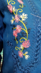 Women’s Zinc Blue Embroidered 2 Piece