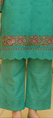 Meerab Embroidered Cotton Lawn 2-Piece Suit – Aqua Blue