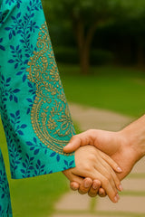 Zahra Premium Printed & Embroidered 2-Piece