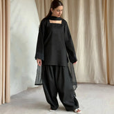 Black Farshi Dress,3pcs