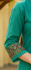Meerab Embroidered Cotton Lawn 2-Piece Suit – Aqua Blue