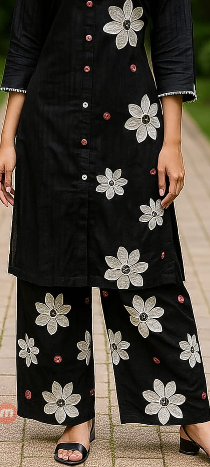 Bilqees Black Embroidered 3-Piece
