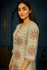 Mahnoor  2-Piece Embroidered Dres